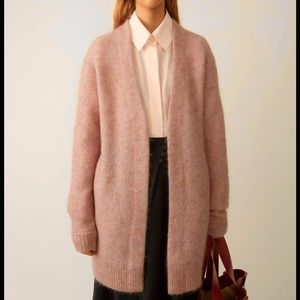 Acne Studios Pale Pink Mohair Cardigan so soft!
